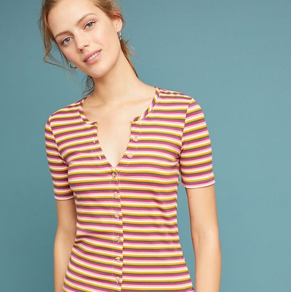 • anthro | maeve • striped top